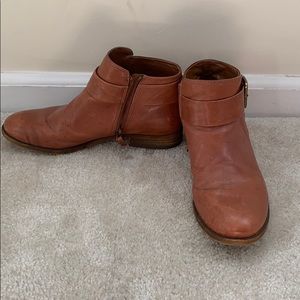 Franco Sarto cognac leather booties
